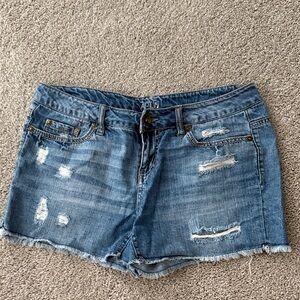 Apt. 9 Women's Distressed Denim Shorts - Blue